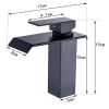 New Waterfall showerhead bathroom faucet, single handle bathroom sink faucet