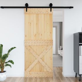 Door NARVIK 37.4"x82.7" Solid Wood Pine