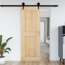 Door NARVIK 31.5"x82.7" Solid Wood Pine