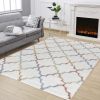 Loft Shag GC_CZY1003 Ivory 7 ft. 10 in. x 9 ft. 10 in. Shaggy Area Rug