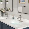 1-Hole 1-Handle Waterfall Widespread Lavatory Vanity Bathroom Faucet with Pop Up Drain and Hose Brass Faucet for Sink Vanity RV