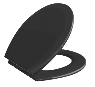Toilet Seat Cover Only, Matte Black 24T01-MBP01