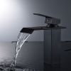 New Waterfall showerhead bathroom faucet, single handle bathroom sink faucet