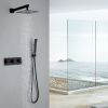 Wall Mounted Rain Shower System With Handheld Shower Head RCS85009MB