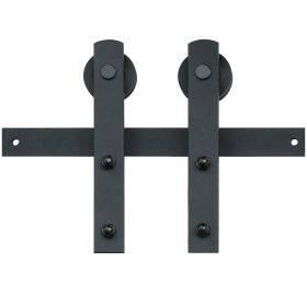 VEVOR 8FT Sliding Barn Door Hardware Kit, 330LBS Loading Heavy Duty Barn Door Track Kit for Single Door (Number of Doors: Single Door, Slide Rail Shape: I-Type)