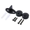 4.9FT/6FT/6.6FT/8FT Black Carbon Steel Big Hanger Roller Interior Sliding Barn Door Hardware