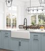 White Farmhouse Sink Deep Apron Sink Undermount Farmhouse Kitchen Sink Single Farm Sink