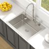 Top Mount Stainless Steel Drop In Single Bowl Kitchen Sink with Bottom Grid, Strainer, Roll-up Drying Rack(30in.*22in.*10in.)(33in.*22in.*10in.)