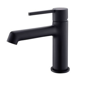Modern bathroom faucet single hole faucet in Black (Color: Black)